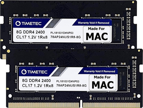 Memorias Ram Timetec, Compatible Con iMac 16gb (2x8gb) Ddr4