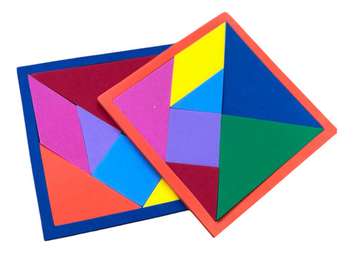 Juego Rompecabezas Tangram 20x20cm- 10 Piezas