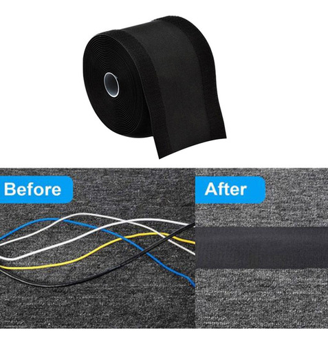 2 Funda Protectora De Cable Ajustable Cables De Para Piso 1m
