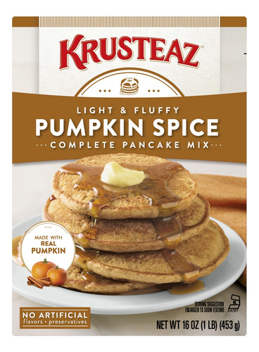 Krusteaz Pumpkin Spice Pancake Box De 16 Oz