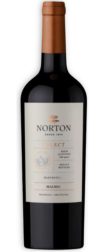 Vino Norton Select Harvest Malbec 750ml Mendoza Argentina