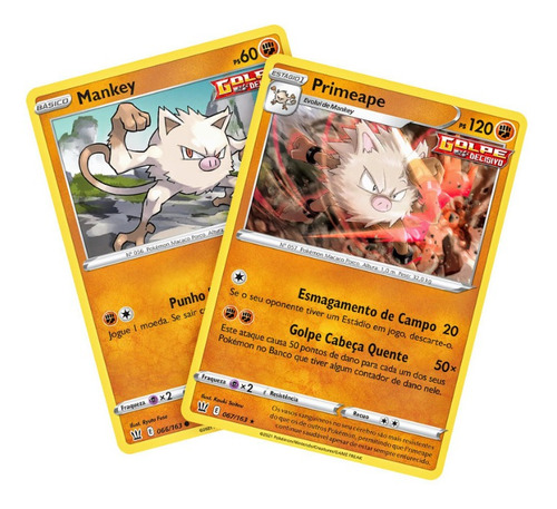 Kit Carta Pokémon Primeape E Mankey Estilos De Batalha