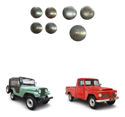 Kit Selo Do Motor 6 Cil Jeep Rural F75 Ford Willys Jipe