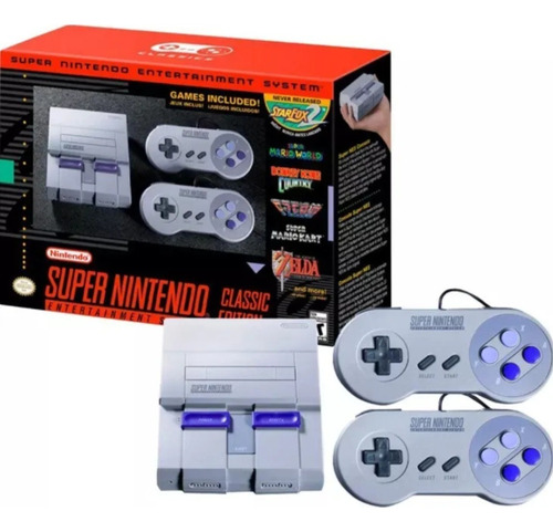 Super Nintendo Mini Classic Edition Snes Novo Cinza