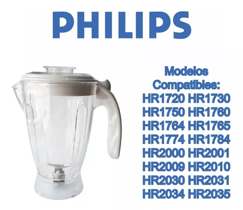 Vaso licuadora Philips HR2030 HR2034 HR2009 HR1720