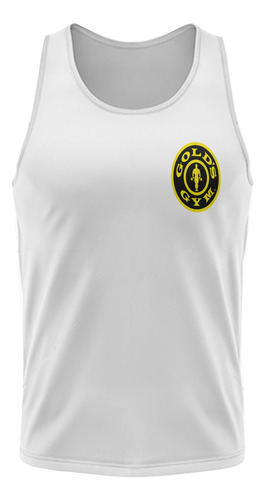 Camiseta Regata Gold's Gym - Logo Peito - Variados - Treino