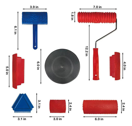 Set De 8 Unidades De Herramientas Para Madera Granulada