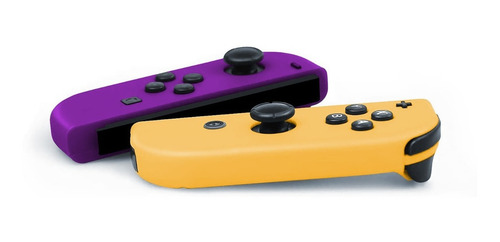 Set Control Joystick Nintendo Switch Joy-con Purpura Naranja