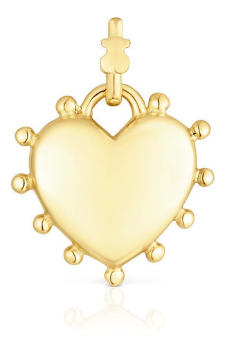 Colgante De Plata Vermeil Corazón San Valentín Tous Color Dorado