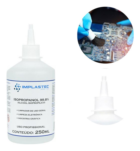 Alcool Isopropilico Implastec Isopropanol 99,8% 250ml
