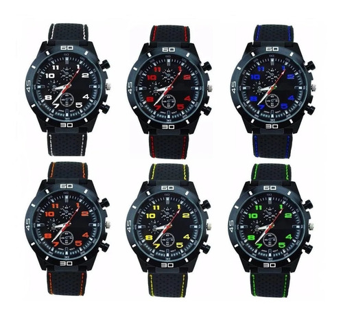 Relojes Pulsera Hombres Diseño Deportivo Por 5 X Mayor