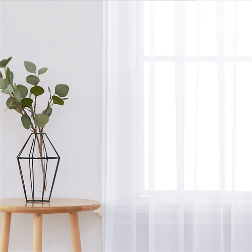 Cortinas Transparentes Para Sala De Estar, Barra, Ventana, D