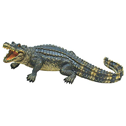 The Agitated Alligator Swamp Gator Estatua, Multicolor