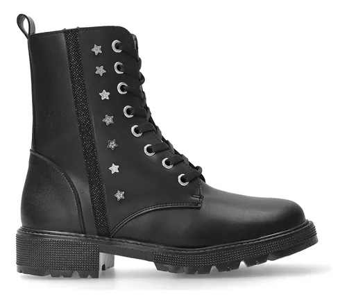 Bota Combat Con Estrellas Met licas C a De Ni a Env o gratis