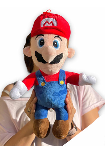 Peluche Muñeco Mario Bross 40cm Grande Suave + Obsequios