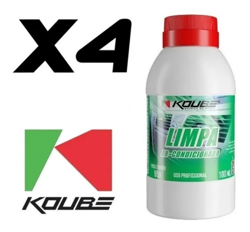 Kit C/4 Koube Limpa Ar-condicionado Via Maquina P/ Carros