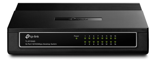 Switch 16 Puertos Tl-sf1016d 10/100 Mbps Tplink Escritorio