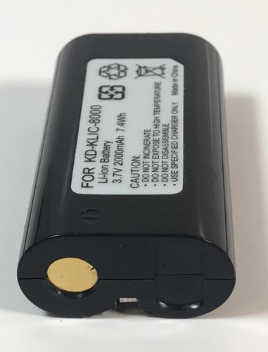 Batería Kd-klic-8000 Iones Litio 3,7 V, 2000 Mah 7,4 Wh 