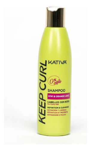 Shampoo Cabellos Rizados Definición Rulos Kativa Keep Curl