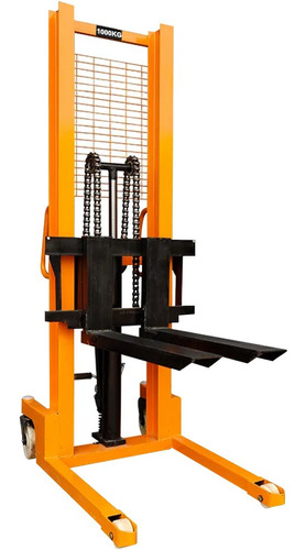 Apilador Elevador Manual Hidraulico 1500kg 3mts Regulable