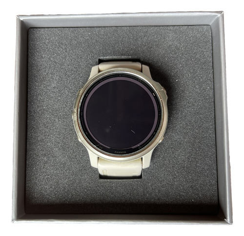 Garmin Fenix 6s Pro Solar 42mm Light Gold Light Sand Band Light Sand Dourado Preto (Usado)