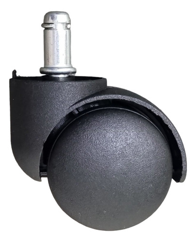 5 Ruedas De Nylon 50mm Con Perno 11mm Para Sillón Oficina Ruedas Negra