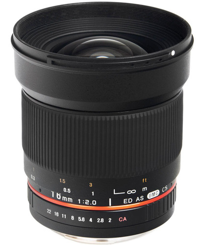 Bower 16mm F/2.0 Ed As Umc Cs Lente Para Four Thirds Mount