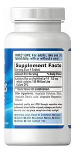 Probioticos Acidophilus 100 Capsulas Importado Usa