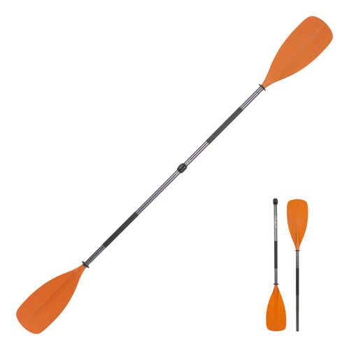Pala Simétrica De Kayak 2 Partes Ajustable X100 Naranja Itiw
