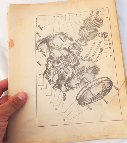 Manual Catalogo Despiece Moto Legnano 1957 Motor Demm 49cc