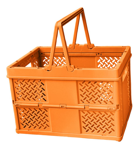 Cesta De Picnic Plegable, Caja De Almacenamiento, Naranja
