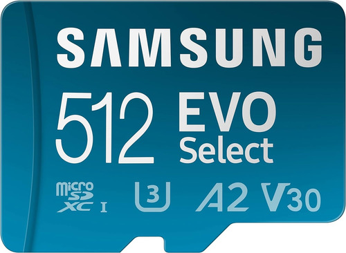 Samsung Evo Select + 512gb Microsdxc 130 Mb/s Ultra Rapida
