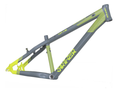 Quadro 26 Vikingx Tuff X-35 Freeride Cinza/amarelo Fluor