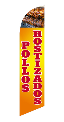 Bandera Publicitaria Pollos Rostizados # 311 Solo Bandera