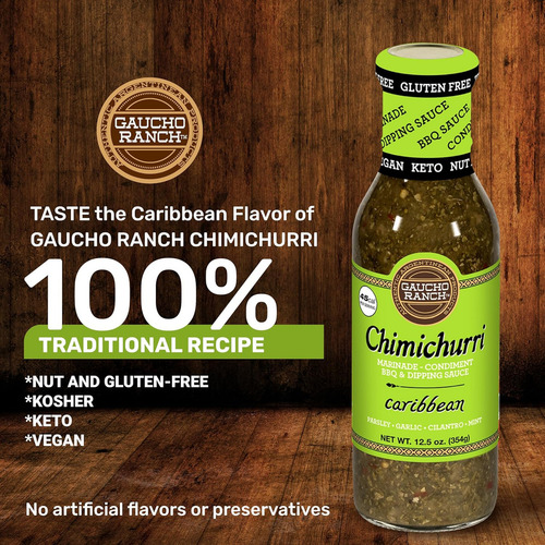 Salsa Chimichurri Gaucho Ranch Caribeña | Mezcla De Condimen