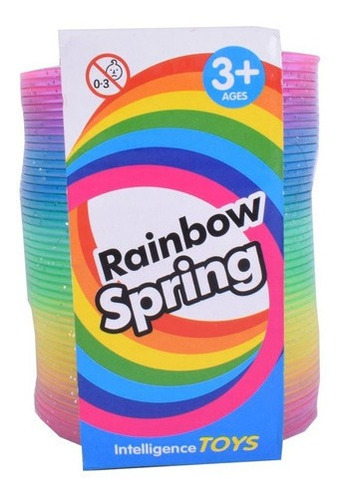 Resorte Mágico Arcoiris Juego Antiestres 8 Cm