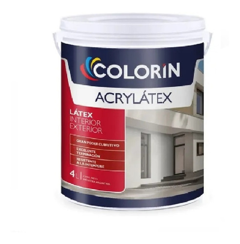 Acrylatex Int Ext Latex Colorin 4 Lt Pintureria Devoto