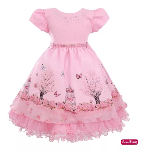 vestido de luxo infantil jardim encantado