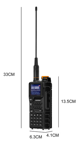 2pz. Radio Baofeng Uv-k5 Plus Uhf/vhf Tri-power Banda Aerea