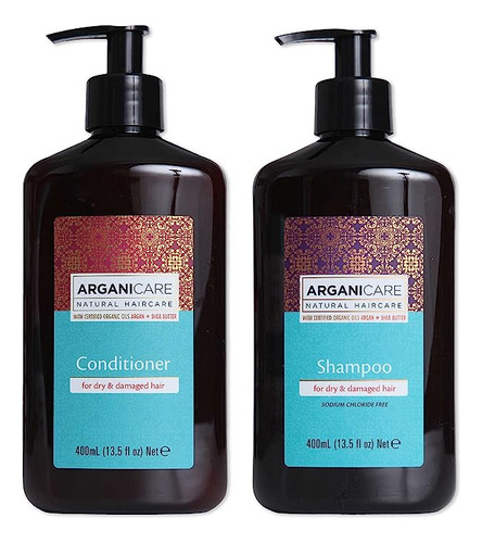 Argan Oil Shampoo Conditioner Bundle For Dry And Damaged Hai