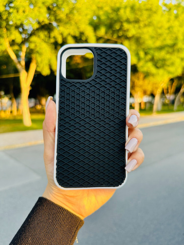 Funda Vans Waffle Para iPhone Color Negro Y Café