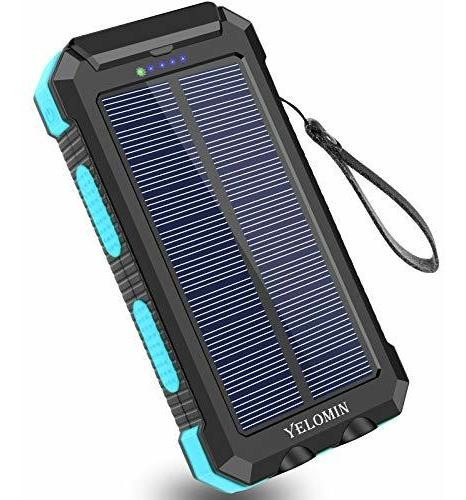 Cargador Solar 30000mah Con Linterna Biomasa