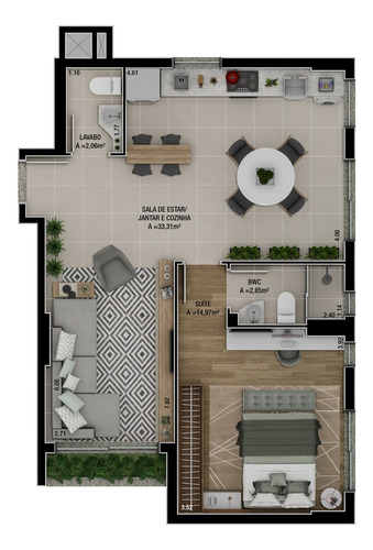 Imagem 16 de 23 de Garden Residencial Para Venda, Centro, Passo Fundo - Gd5874. - Gd5874-inc