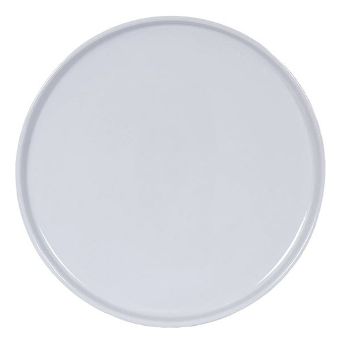 Set X6 Plato De Mesa D27cm Borde Recto Blanco