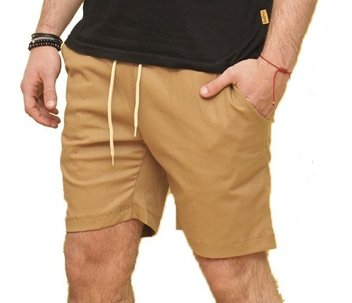 Bermuda China Gabardina Lisa Spandex 5 Bolsillos Calidad!