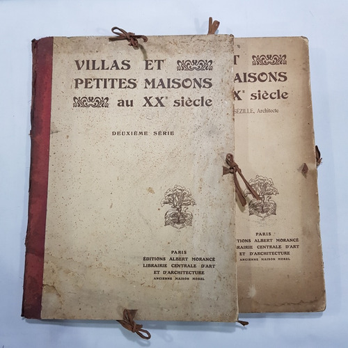 Antiguos Libros Arquitectura Paris Villas Planos 7pl 3218