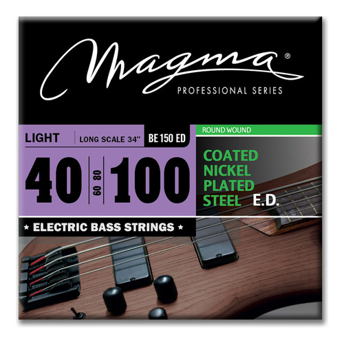 Cuerdas Bajo Electrico 4 Cuerdas Magma 040 100 Be150n