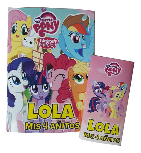 40 Bolsitas 40 Libritos Y 40 Lapices X6 My Little Pony