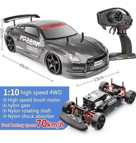 Skyline Gtr R35 Drift Rc Carrinho Controle Remoto 4x4+aces