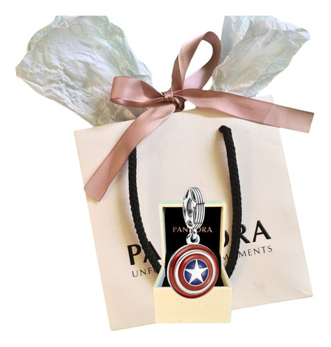 Charm Colgante Escudo Del Capitán América Pandora